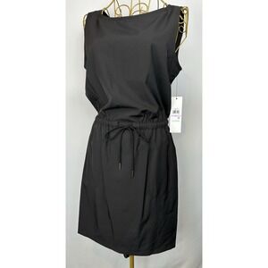 Calvin Klein Dress Women's‎ Sz 6 Black Sleeveless Cinch Tie Waist NEW W/ TAG
